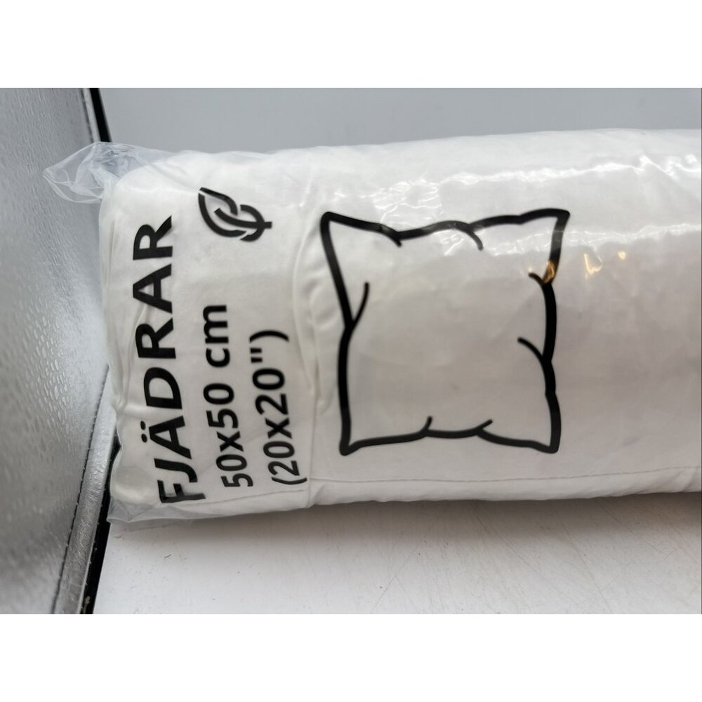 IKEA FJADRAR 20 X 20  Duck Feather Pillow Insert 602.621.88